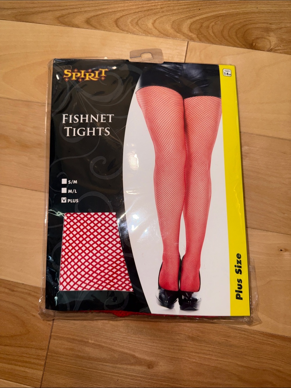 Spirit Red Fishnet Tights - Plus Size Women's Hosiery NWT